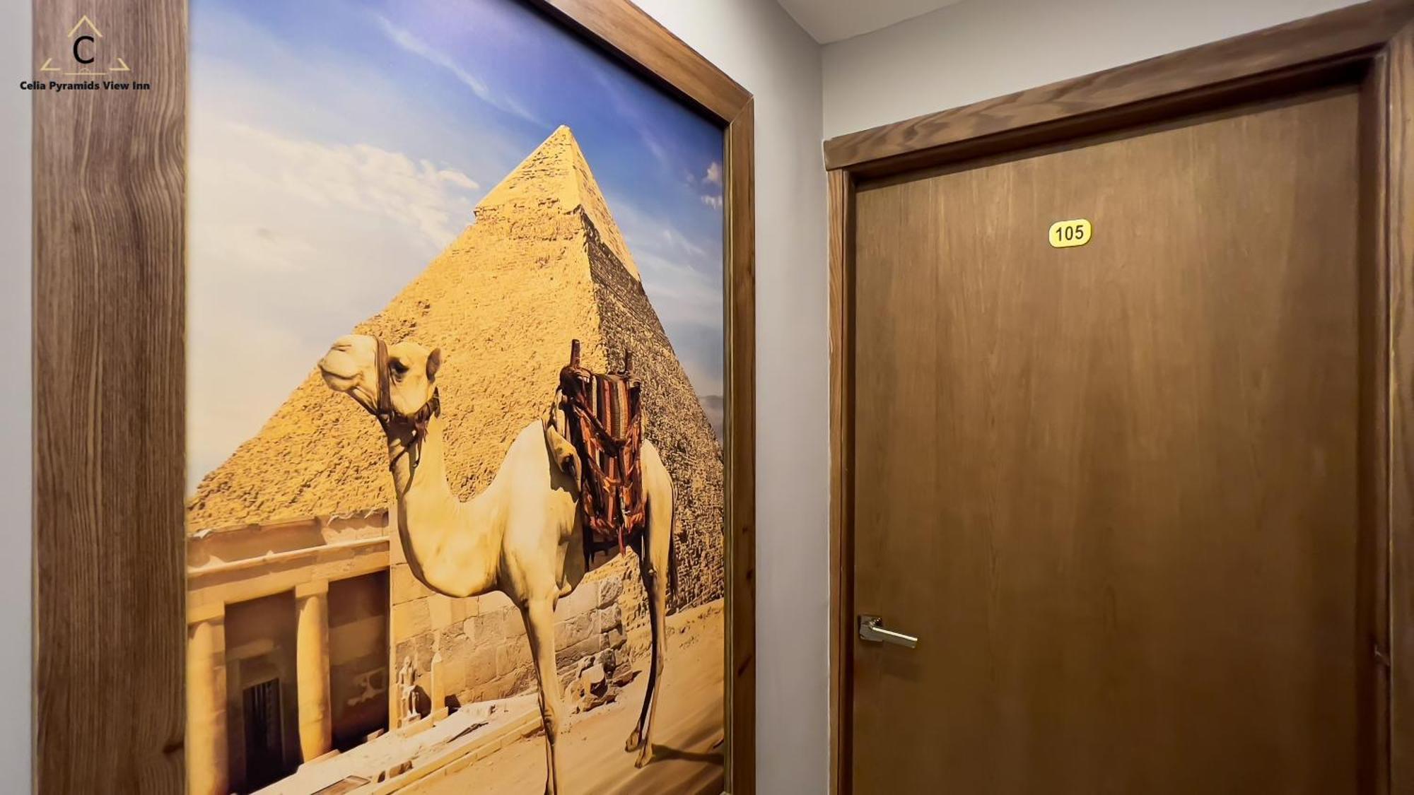 Celia Pyramids View Inn Nazlet el-Sîsi Exteriör bild