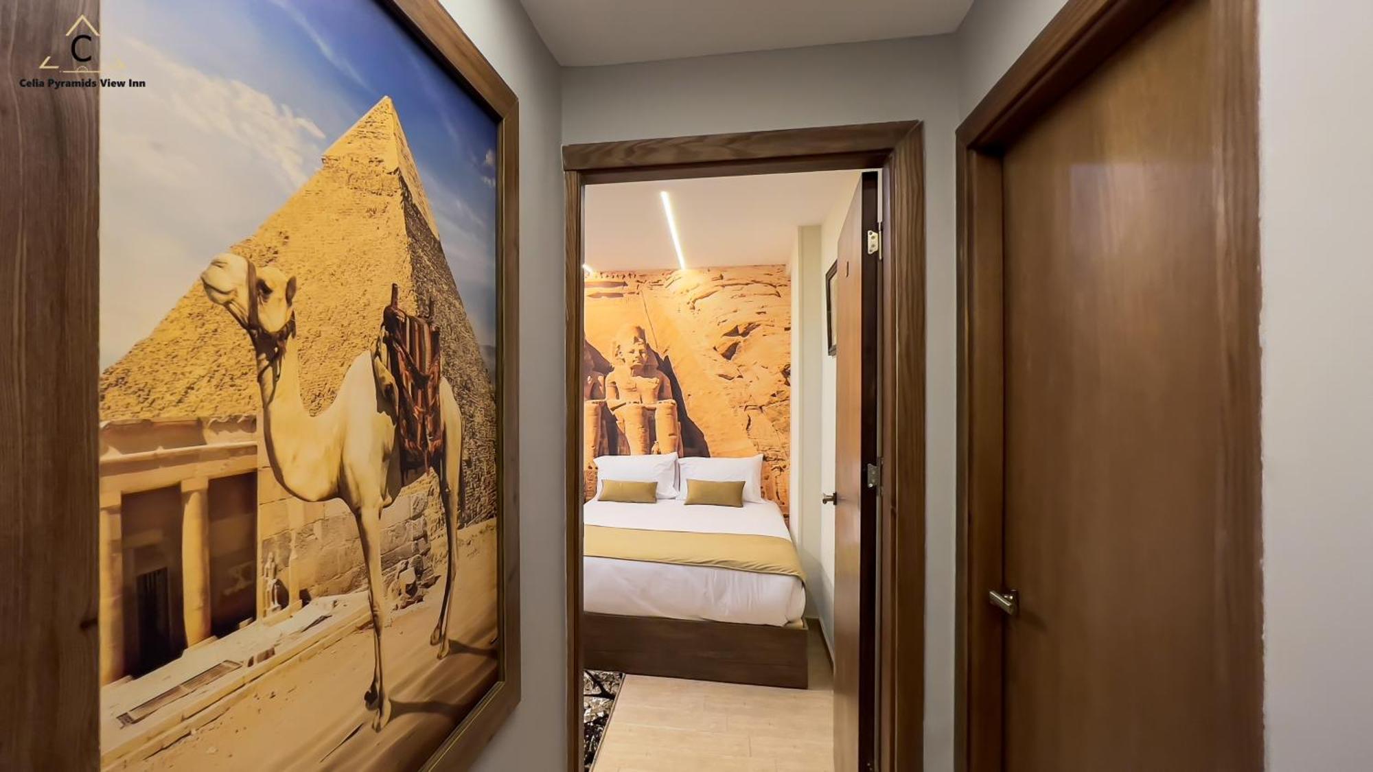 Celia Pyramids View Inn Nazlet el-Sîsi Exteriör bild