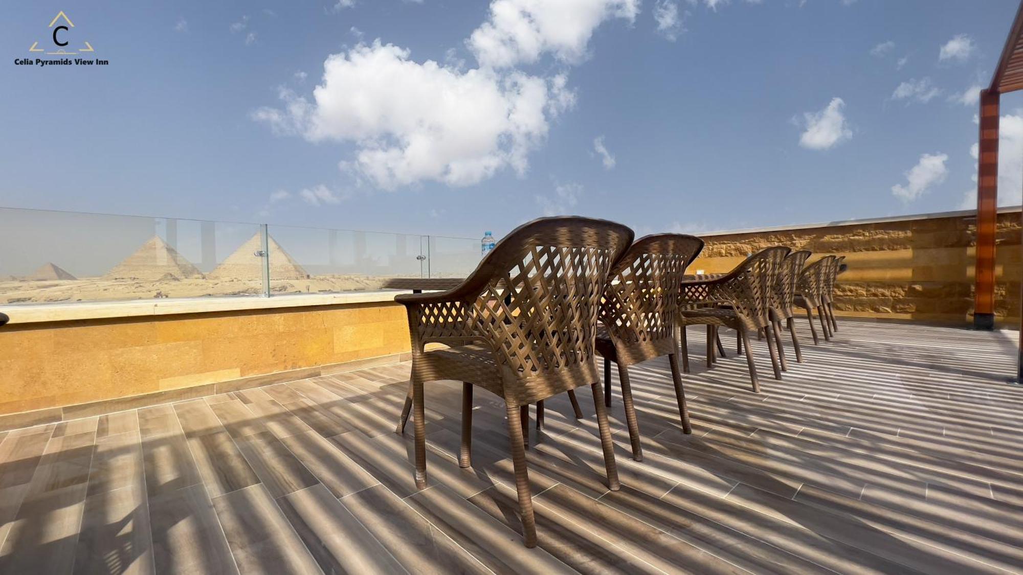 Celia Pyramids View Inn Nazlet el-Sîsi Exteriör bild