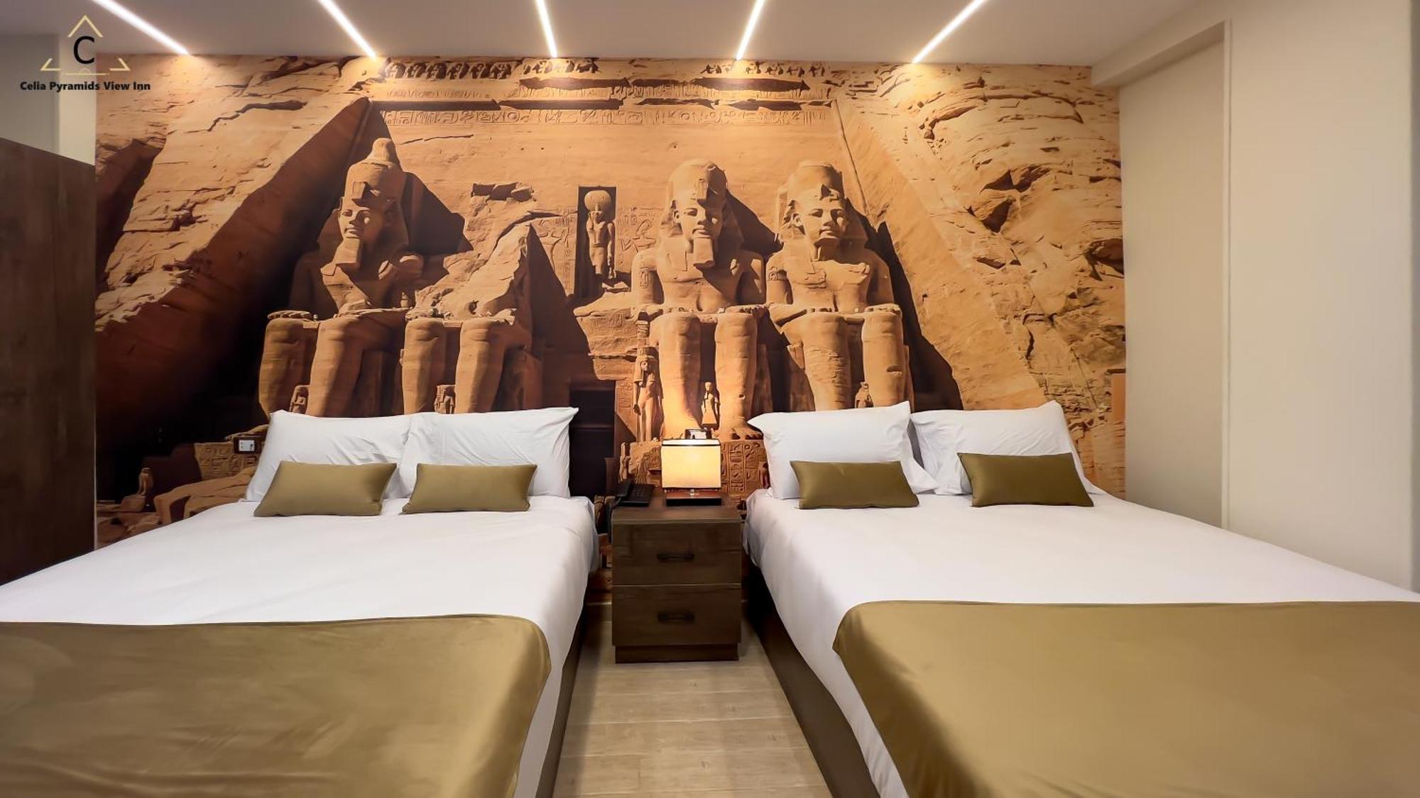 Celia Pyramids View Inn Nazlet el-Sîsi Exteriör bild