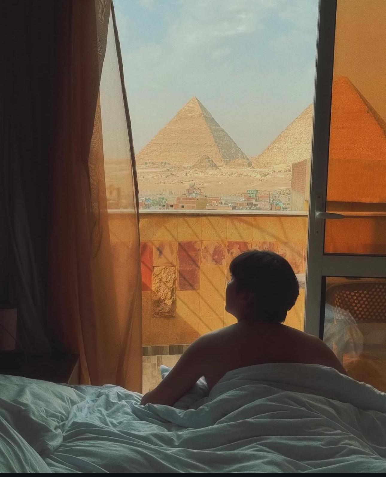 Celia Pyramids View Inn Nazlet el-Sîsi Exteriör bild